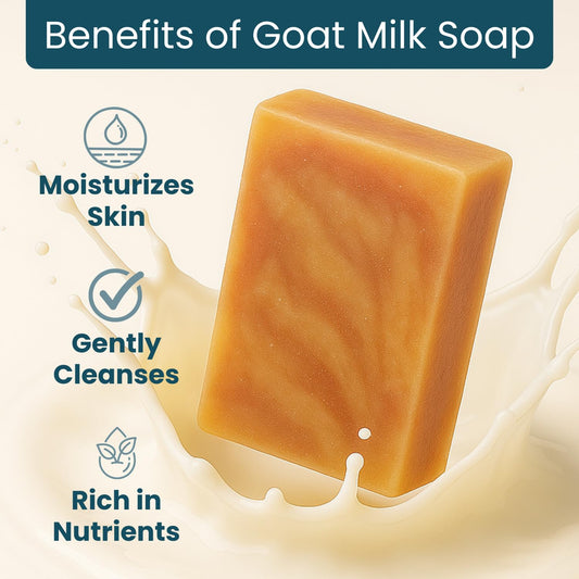 Sandalwood Soap Bar - Goat Milk Soap for Men, all Natural