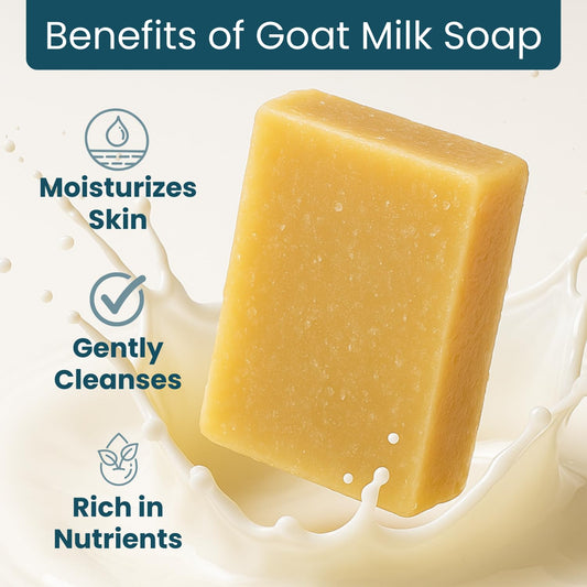 Honey Oatmeal Soap Bar - Goat Milk Soap for Men, all Natural