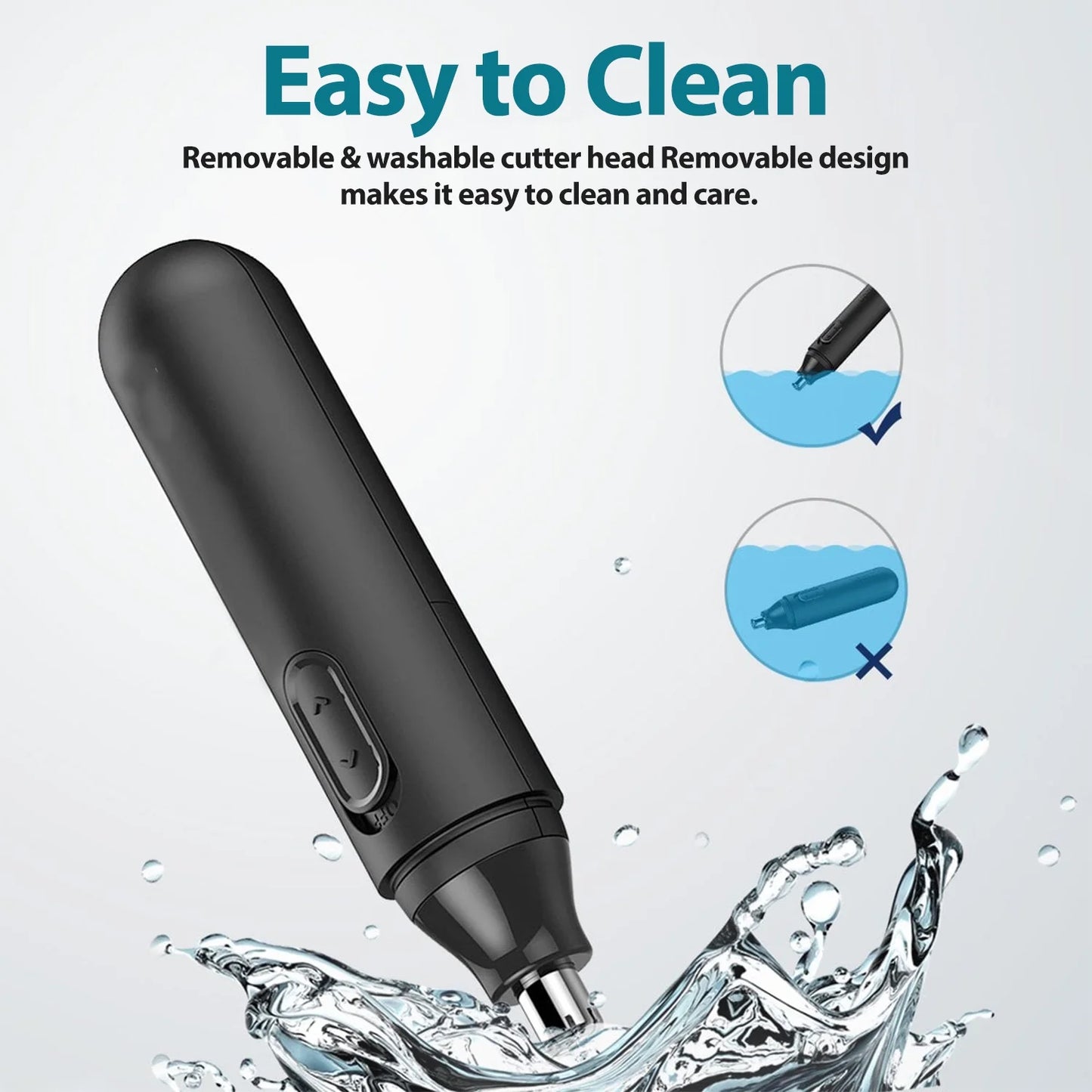 2 Pack Nose Hair Trimmer, For Nose, Ear, Eyebrow, & Facial Hair 