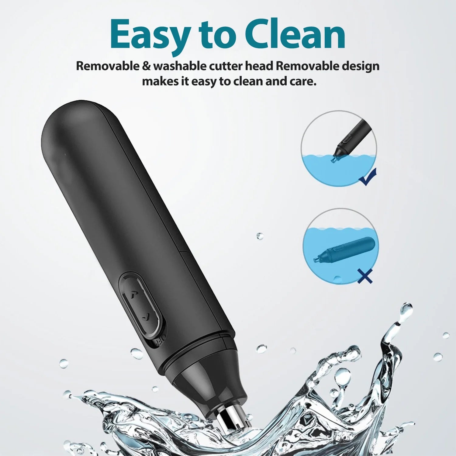 2 Pack Nose Hair Trimmer, For Nose, Ear, Eyebrow, & Facial Hair 