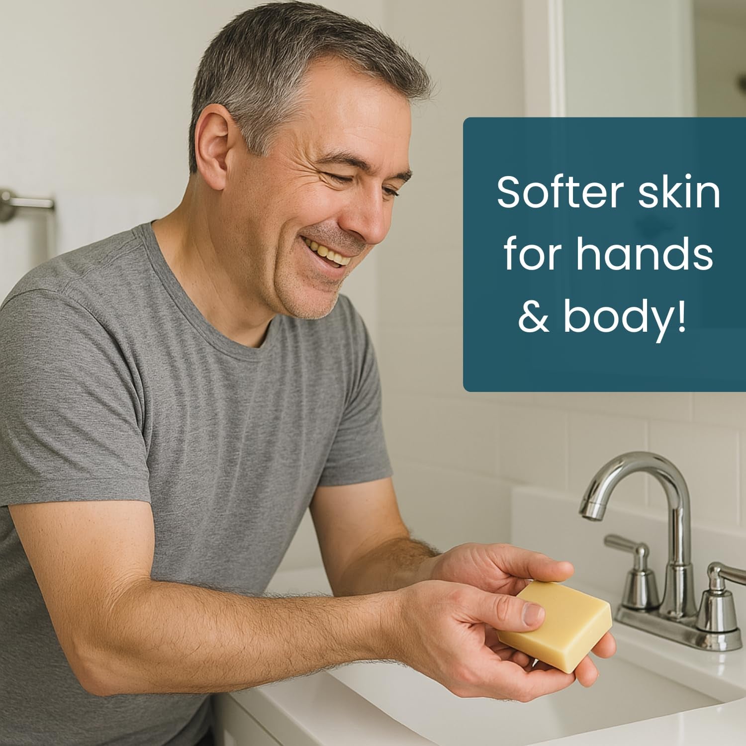 Honey Oatmeal Soap Bar - Goat Milk Soap for Men, all Natural
