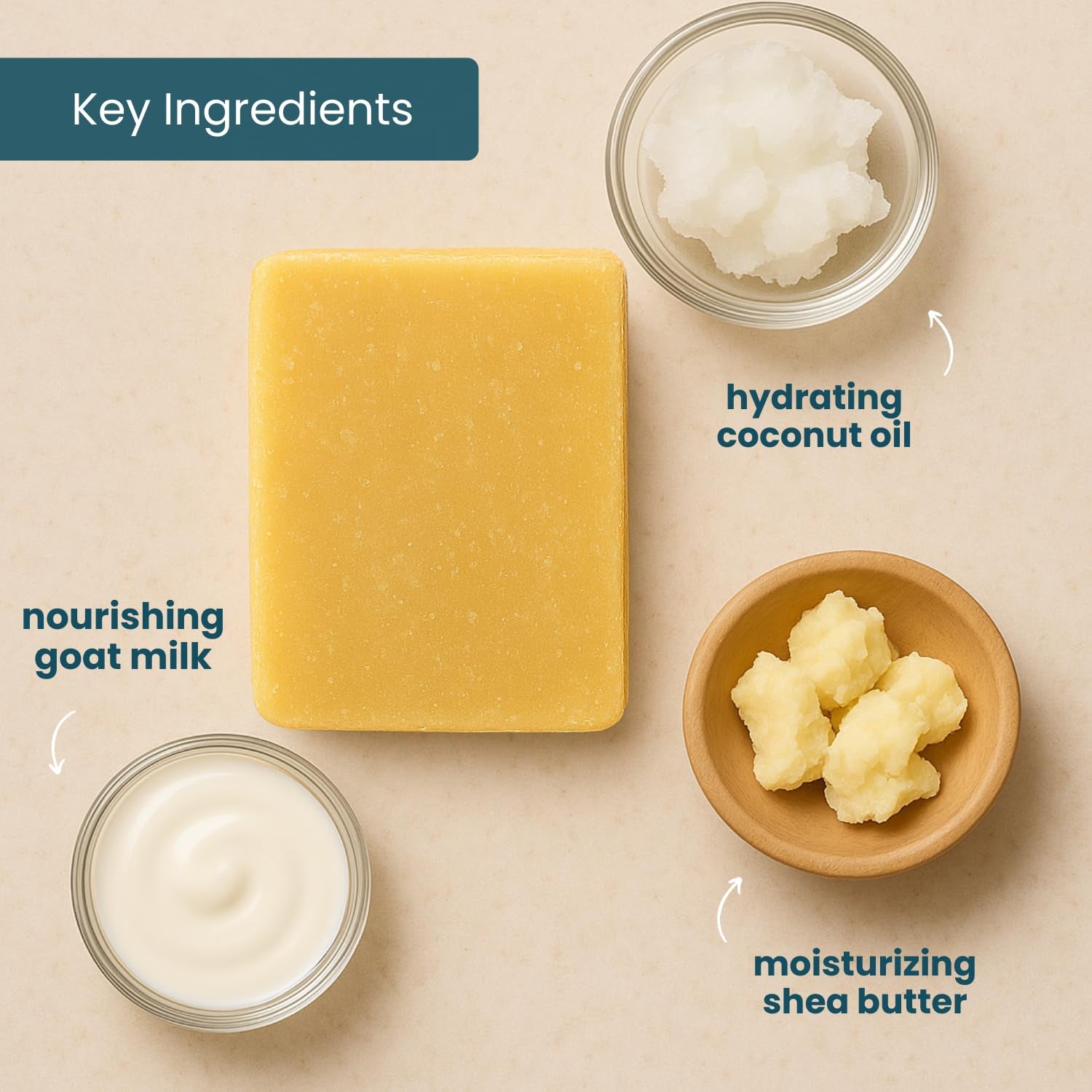Honey Oatmeal Soap Bar - Goat Milk Soap for Men, all Natural