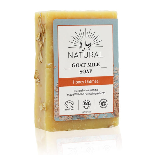 Honey Oatmeal Soap Bar - Goat Milk Soap for Men, all Natural